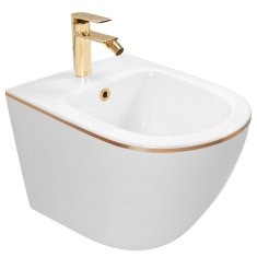 REA Carlo Mini bidet bílá/zlatá REA-C6990 - Rea