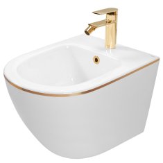 REA Carlo Mini bidet bílá/zlatá REA-C6990 - Rea