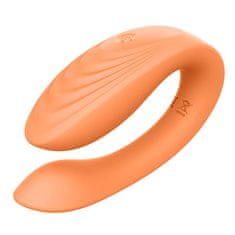 Dreamtoys Glam Couples Vibrator (Orange), vibrátor pro páry s ovladačem