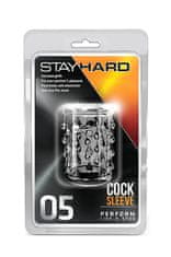 Blush Stay Hard Cock Sleeve #05 (Clear), stimulační návlek na penis