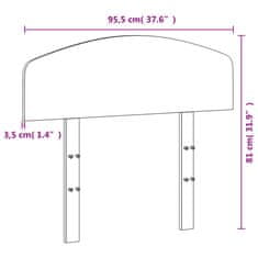 Vidaxl Čelo postele voskově hnědé 90 cm masivní borové dřevo