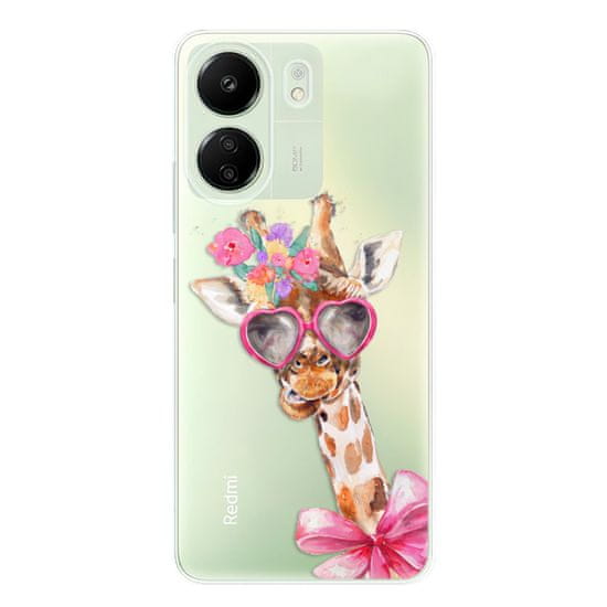 iSaprio Silikonové pouzdro - Lady Giraffe pro Xiaomi Redmi 13C