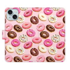 iSaprio Flipové pouzdro - Donuts Pattern 03 pro Apple iPhone 15