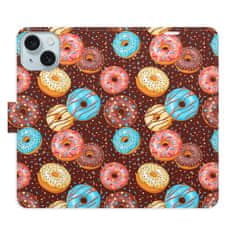 iSaprio Flipové pouzdro - Donuts Pattern pro Apple iPhone 15 Plus