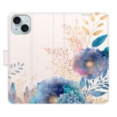 iSaprio Flipové pouzdro - Ornamental Flowers 03 pro Apple iPhone 15