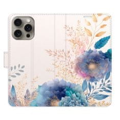 iSaprio Flipové pouzdro - Ornamental Flowers 03 pro Apple iPhone 15 Pro Max