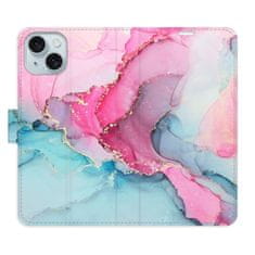 iSaprio Flipové pouzdro - PinkBlue Marble pro Apple iPhone 15