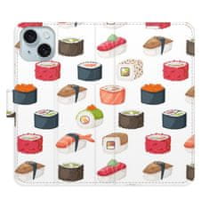 iSaprio Flipové pouzdro - Sushi Pattern 02 pro Apple iPhone 15