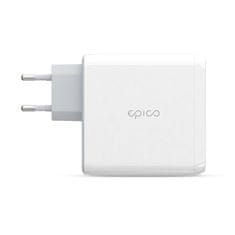 EPICO Nabíječka do sítě GaN 100W, 1xUSB, 2x USB-C - bílá