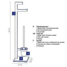 Kela WC sada KL-24260 Dub kov černá