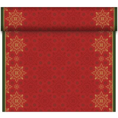 Duni Středový pás Dunicel (0,40x24m) - Xmas deco red