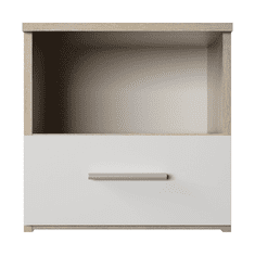 BPS-koupelny Noční stolek, 2 ks, dub sonoma / bílá, GABRIELA