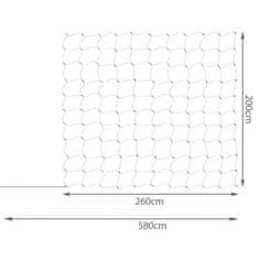 INTEREST Světelný závěs (závora) 160 LED USB - studená bílá na dálkové ovládání.