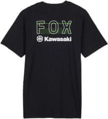 FOX triko FOX X KAWASAKI Premium černo-bílo-zelené 2XL