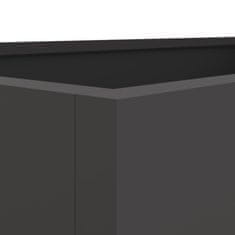 Vidaxl Truhlík černý 62 x 30 x 29 cm ocel válcovaná za studena