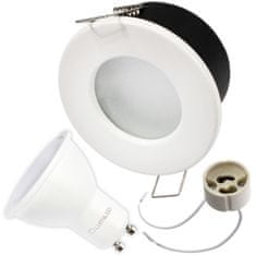 LUMILED Sada HERMETIC LUMINAIRES "AQUS" + LED GU10 3W Neutrální bílá + ZÁSUVKA