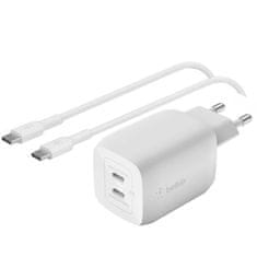 Belkin BoostCharge Duální USB-C nabíječka 65W s USB-C kabelem