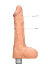 Shots Toys RealRock Realistic Vibrating Dildo with Balls 25cm Flesh vibrátor