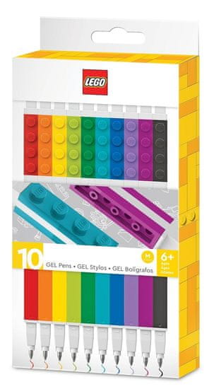 LEGO Bags Gelová Pera, mix barev - 10 ks