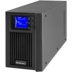 Qoltec On-line UPS | Pure Sine Wave | 2kVA | 1,6kW | LCD | USB