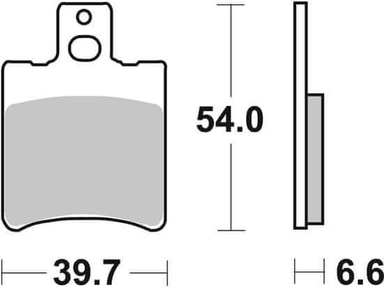 SBS Brzdové destičky 114HF