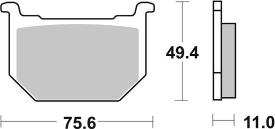 SBS Brzdové destičky 533HF