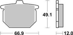 SBS Brzdové destičky 508HF