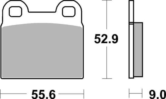 SBS Brzdové destičky 527HF