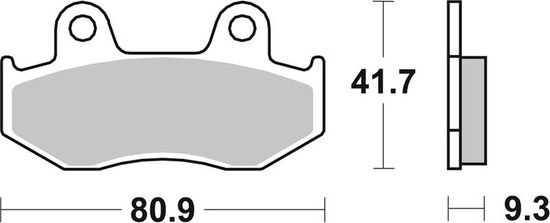 SBS Brzdové destičky 125HF