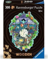 Ravensburger Dřevěné obrysové puzzle Kukačkové hodiny 300 dílků