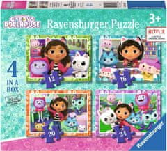 Ravensburger Puzzle Gábinin kouzelný domek 4v1 (12, 16, 20, 24 dílků)