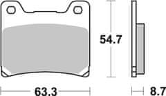 SBS Brzdové destičky 555LS