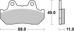 SBS Brzdové destičky 542HF