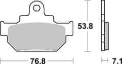 SBS Brzdové destičky 581HF