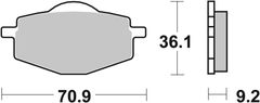 SBS Brzdové destičky 575HF