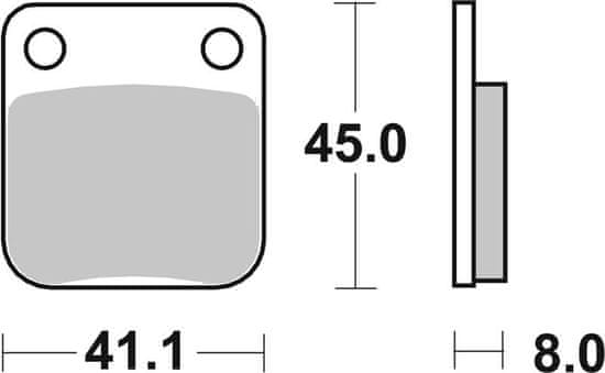 SBS Brzdové destičky 536SI