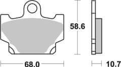 SBS Brzdové destičky 550HF