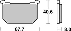 SBS Brzdové destičky 539HF