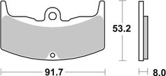 SBS Brzdové destičky 552HF