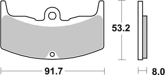 SBS Brzdové destičky 552HF