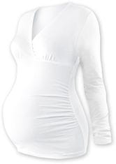 Jožánek Těhotenské triko/tunika dlouhý rukáv EVA - bílé, vel. S/M
