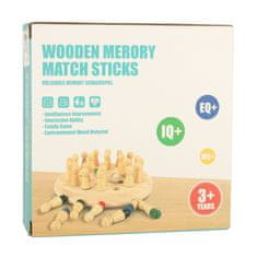 WOWO Dřevěná Logická Hra s Paměťovým Prvkem - Sladěné Barvy, Čínský Design
