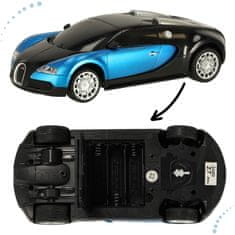 WOWO RC Bugatti Veyron 124 - Modré Auto na Dálkové Ovládání s Licencí