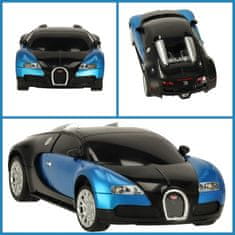 WOWO RC Bugatti Veyron 124 - Modré Auto na Dálkové Ovládání s Licencí