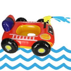 WOWO Dětský nafukovací plavecký kruh s autem a vodní pistolí, 77x85cm, max 22kg, od 3 let