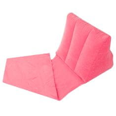 WOWO Nafukovací Plážové Lehátko s Opěradlem v Růžové Barvě - Pohodlná Podložka pro Relaxaci