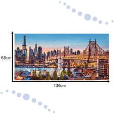 WOWO Puzzle CASTORLAND Dobrý večer New York - Skládačka 4000 dílků, Rozměry 138x68cm