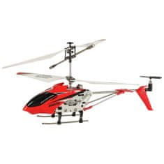 WOWO RC Vrtulník SYMA S107H s Dálkovým Ovládáním, 2,4GHz, RTF, Červený