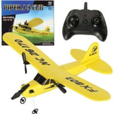 WOWO RC Letadlo FX803 Piper s Dálkovým Ovládáním a Baterií 150mAh