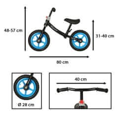 WOWO Dětské Balanční Kolo Trike Fix Balance v Černo-Modré Barvě